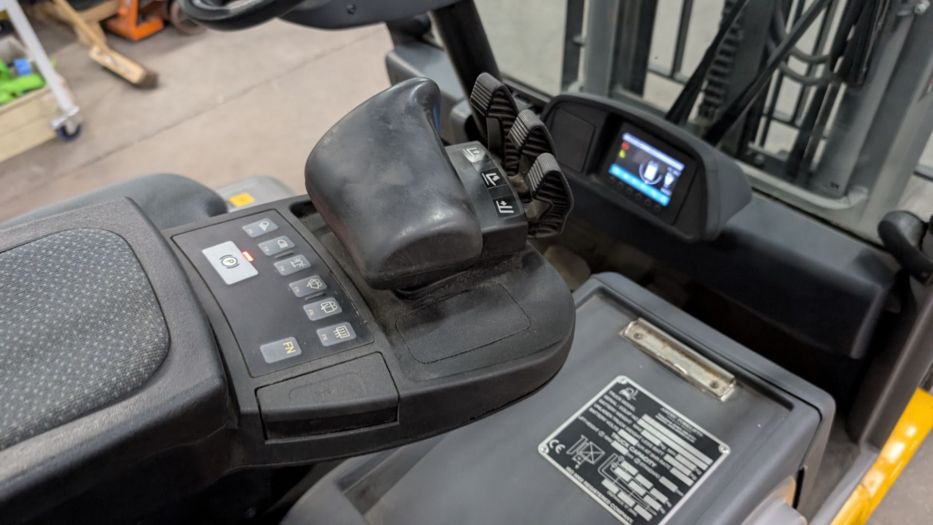 2018 Jungheinrich EFG 216 Electric 3-Wheel Counterbalance Forklift Truck, with side shift. Serial No - Image 6 of 20