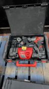 Milwaukee Fuel Brushless Cordless Driver. Model: M12 FPDX including battery charger and carry case.