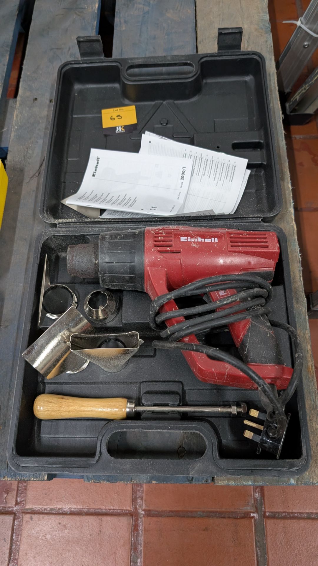 Einhell Hot Air Gun in case with accessories - Image 2 of 9