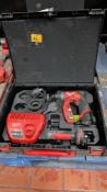 Milwaukee Fuel Brushless Cordless Driver. Model: M12 FDDX including battery, charger and carry case
