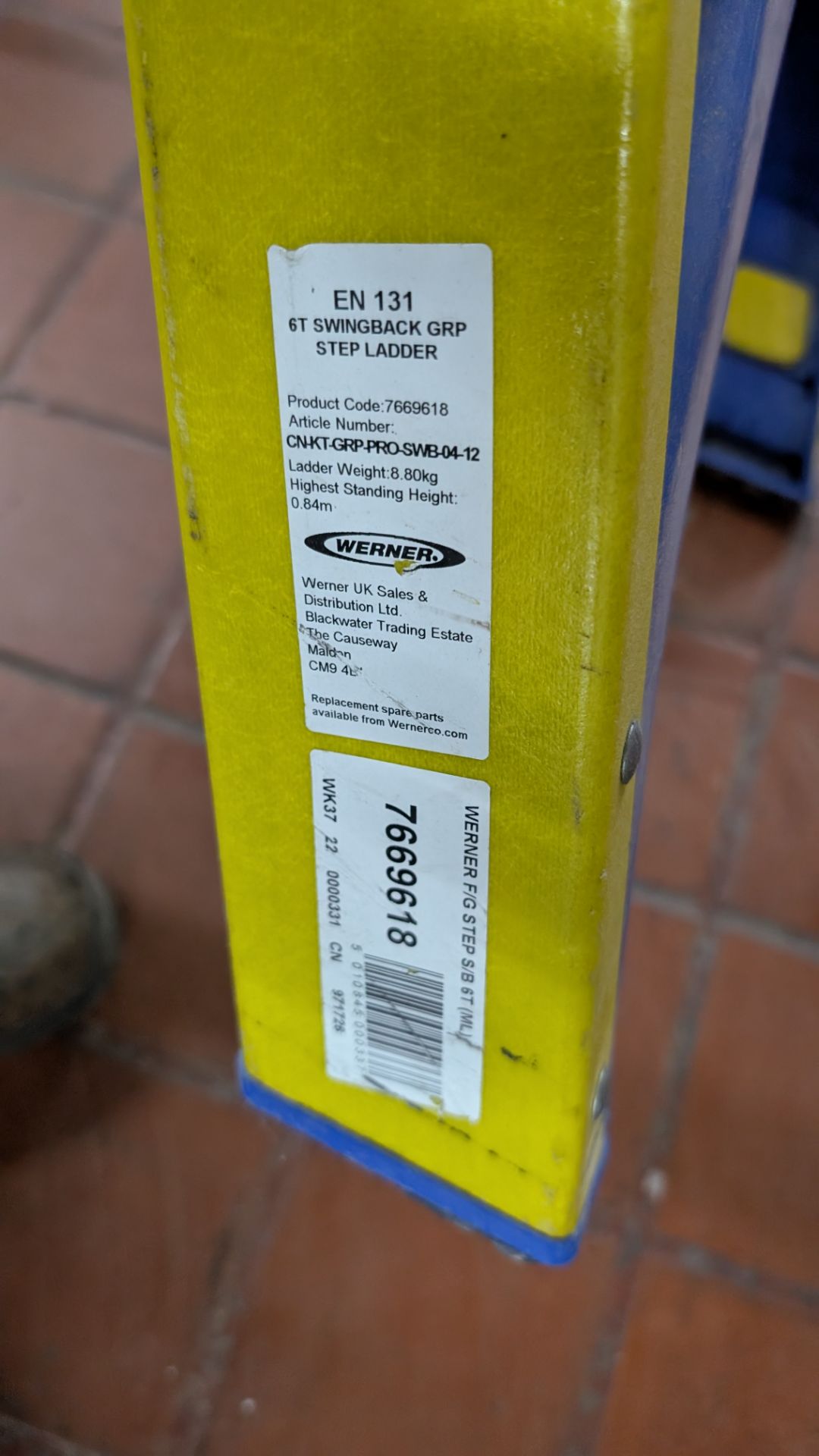 Werner 5-Tread Electricians Insulated Folding Ladders - Image 9 of 11