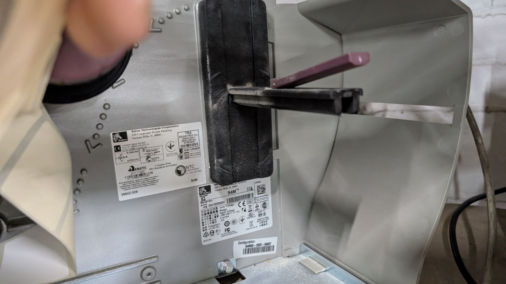 1 off Zebra S4M Stripe Label Printer - Image 7 of 9