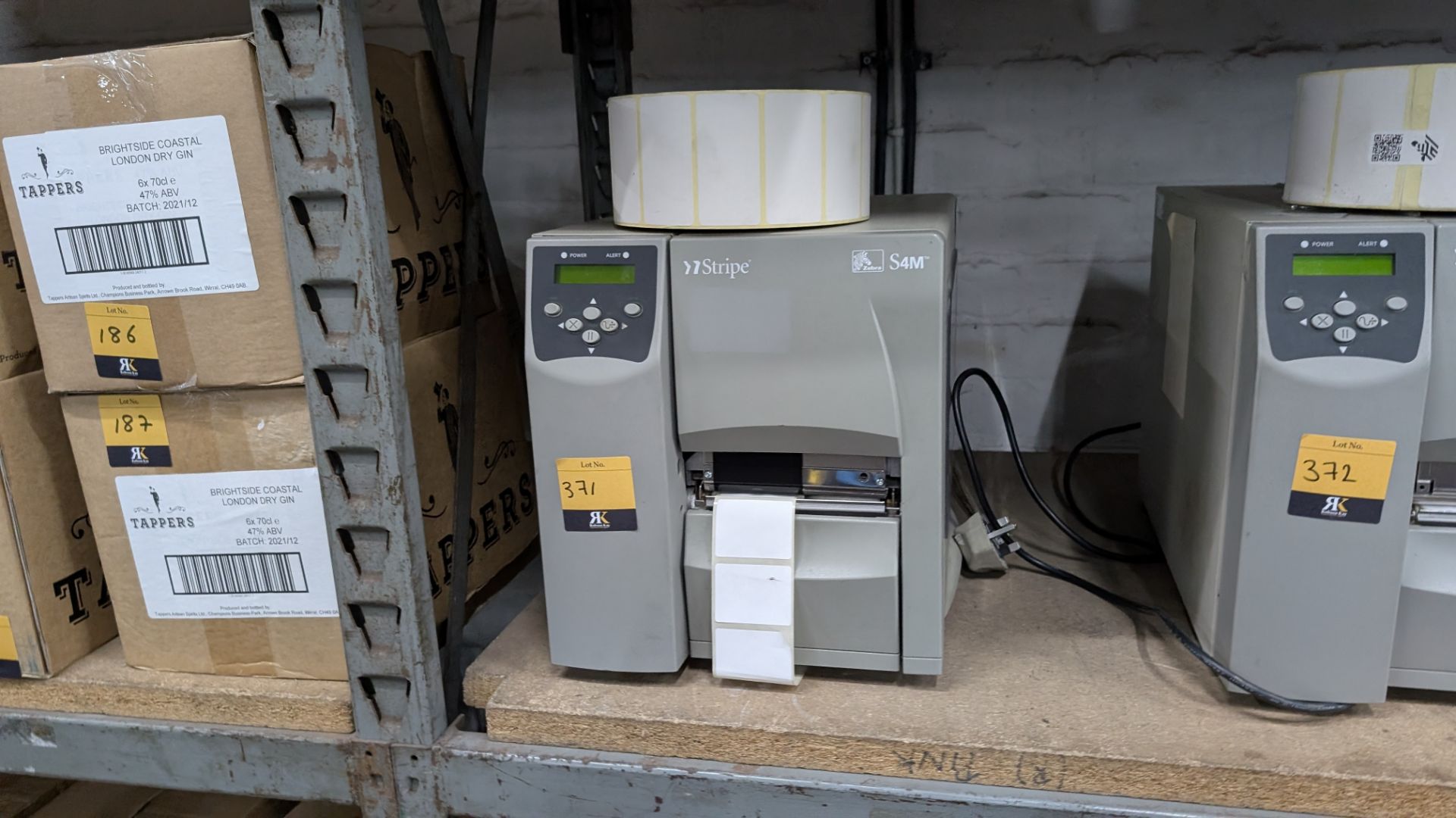 1 off Zebra S4M Stripe Label Printer - Image 3 of 9