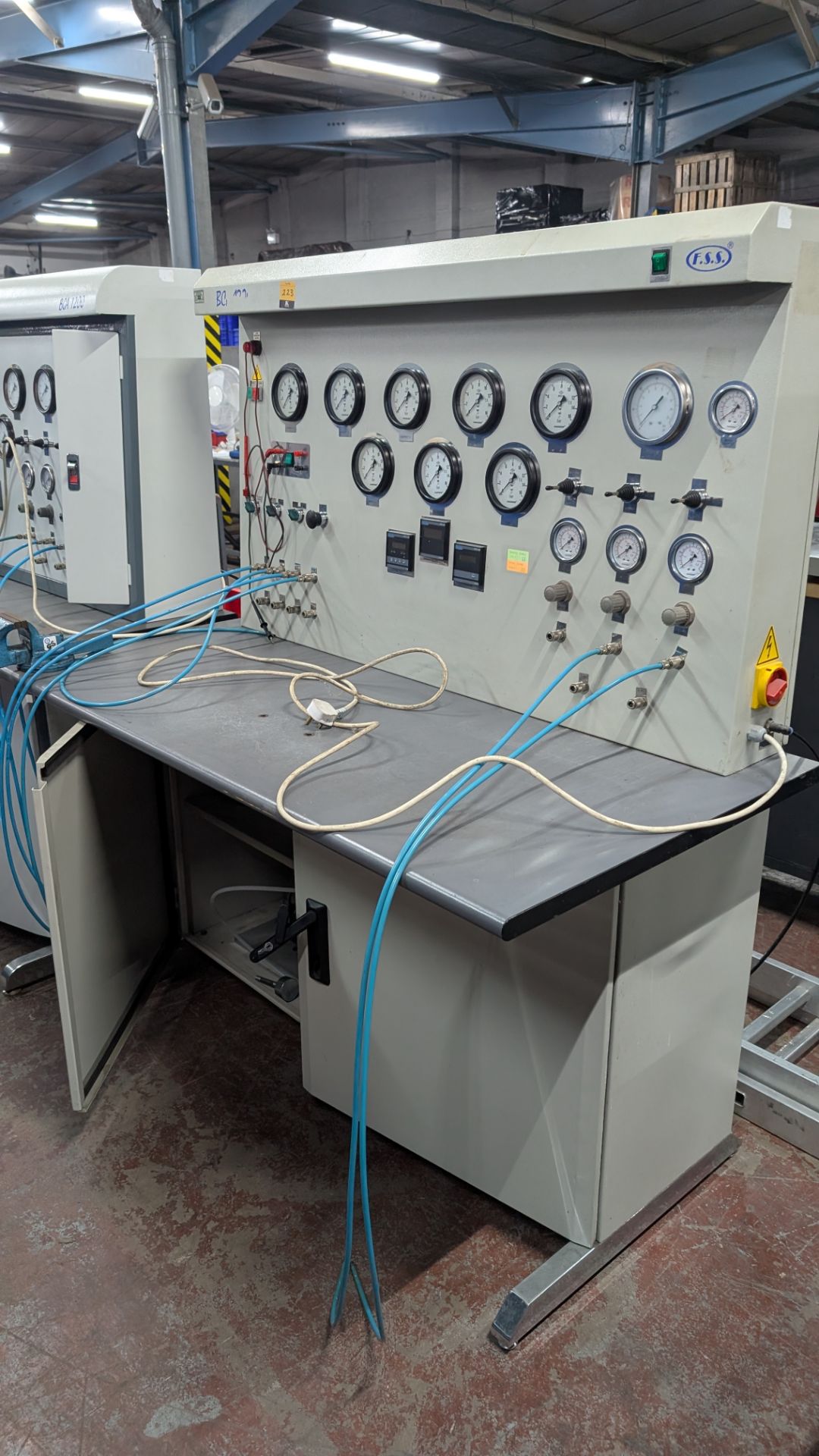1 off BCA 1200 Pressure Testing System by FSS. This lot comprises a bench with assorted contents, on - Image 7 of 24