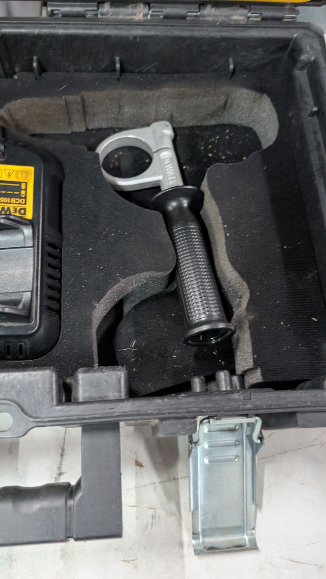 1 off DeWalt Cordless Impact Driver in case with battery charger (no battery) plus box of drill bits - Image 14 of 15