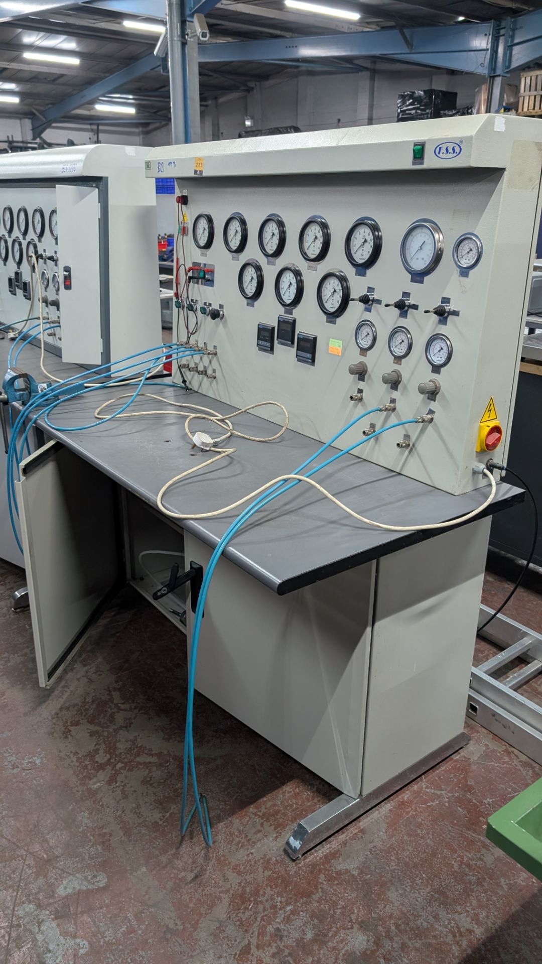1 off BCA 1200 Pressure Testing System by FSS. This lot comprises a bench with assorted contents, on - Image 3 of 24