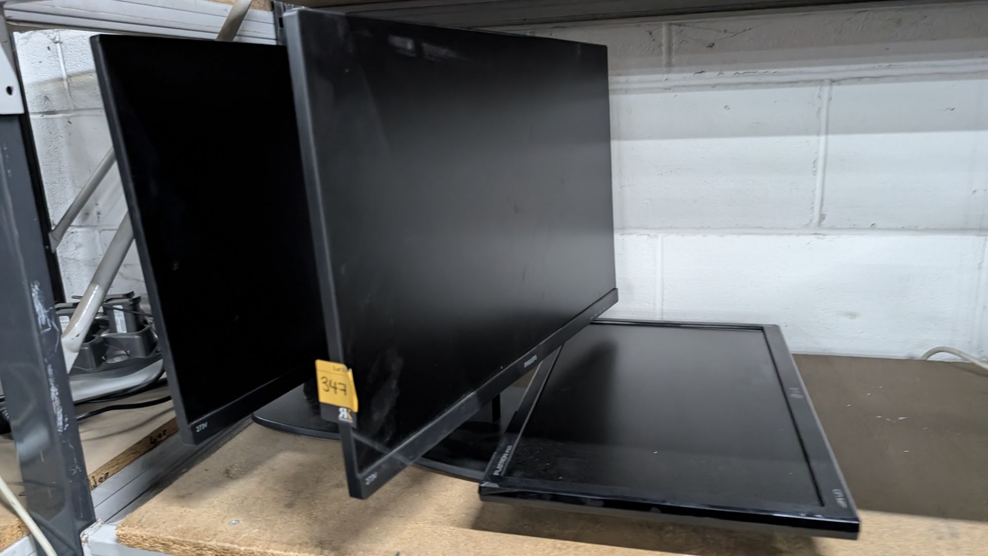 3 off assorted Widescreen Monitors - all with some damage - Image 3 of 7