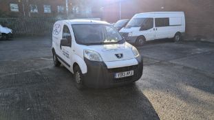 YD13 VPJ, Peugeot Bipper S HDI Van, 5-Speed Manual Gearbox, 1248cc Diesel Engine. Colour: White. Fir