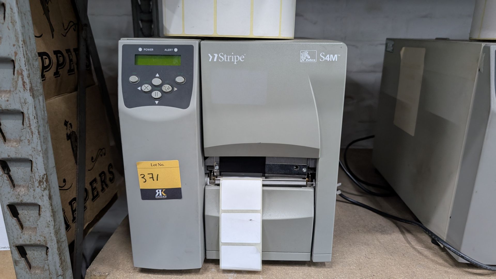 1 off Zebra S4M Stripe Label Printer - Image 4 of 9