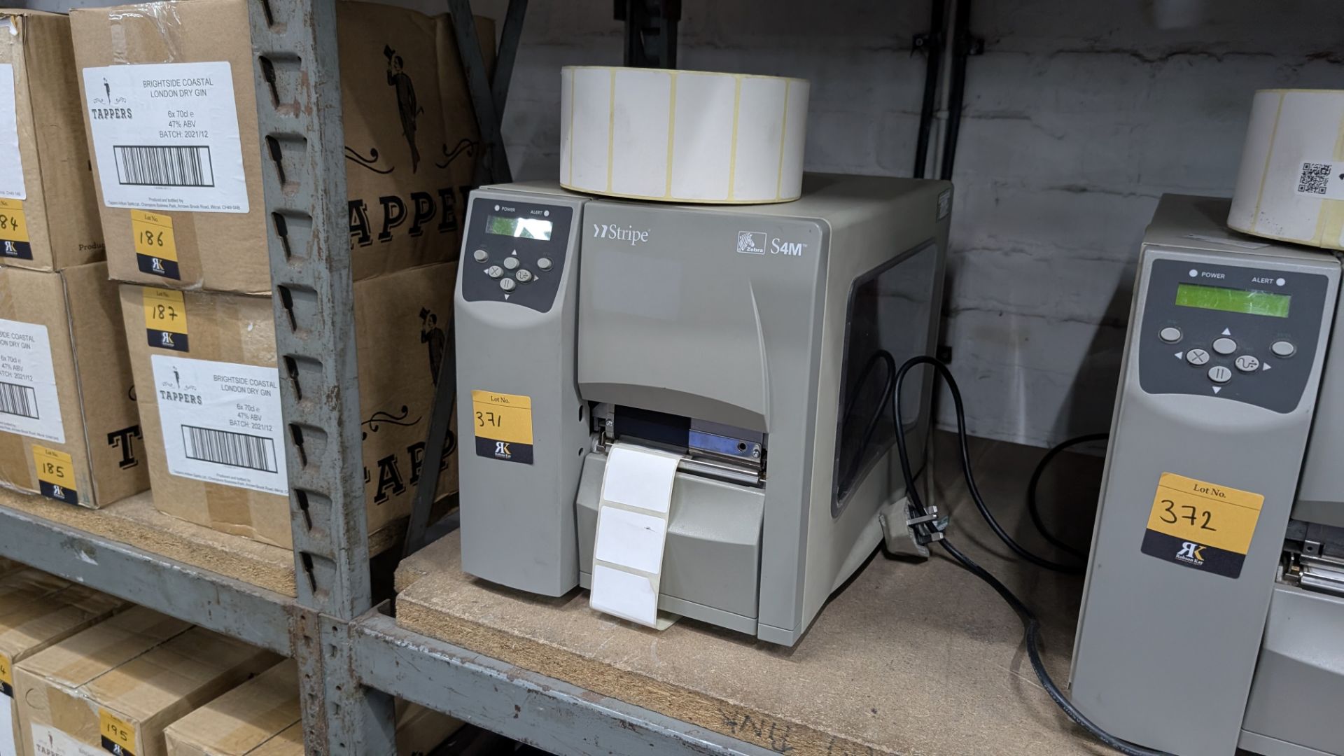 1 off Zebra S4M Stripe Label Printer - Image 2 of 9