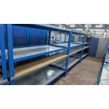 4 off Matching 2-Tier Metal Workbenches, each measuing approx 2000mm x 900mm x 840mm