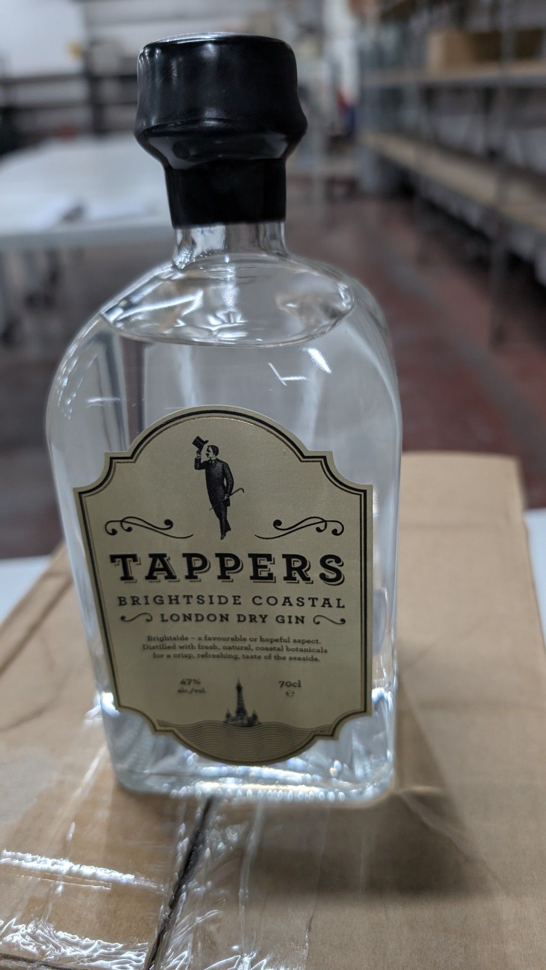 6 off 700ml bottles of Tappers 47% ABV Brightside Coastal London Dry Gin.Sold under AWRS number XQAW - Image 5 of 6