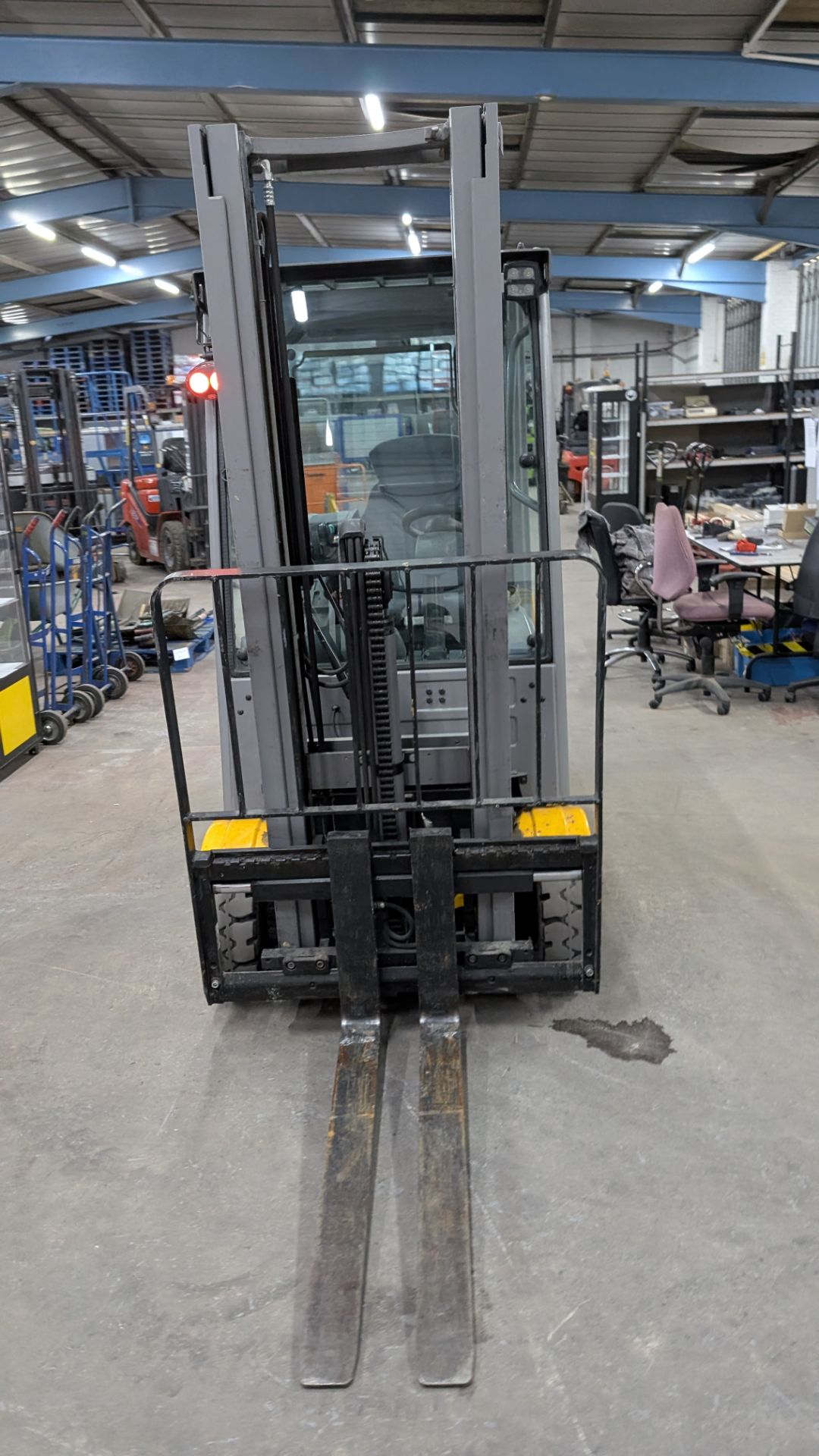 2018 Jungheinrich EFG 216 Electric 3-Wheel Counterbalance Forklift Truck, with side shift. Serial No - Image 12 of 20