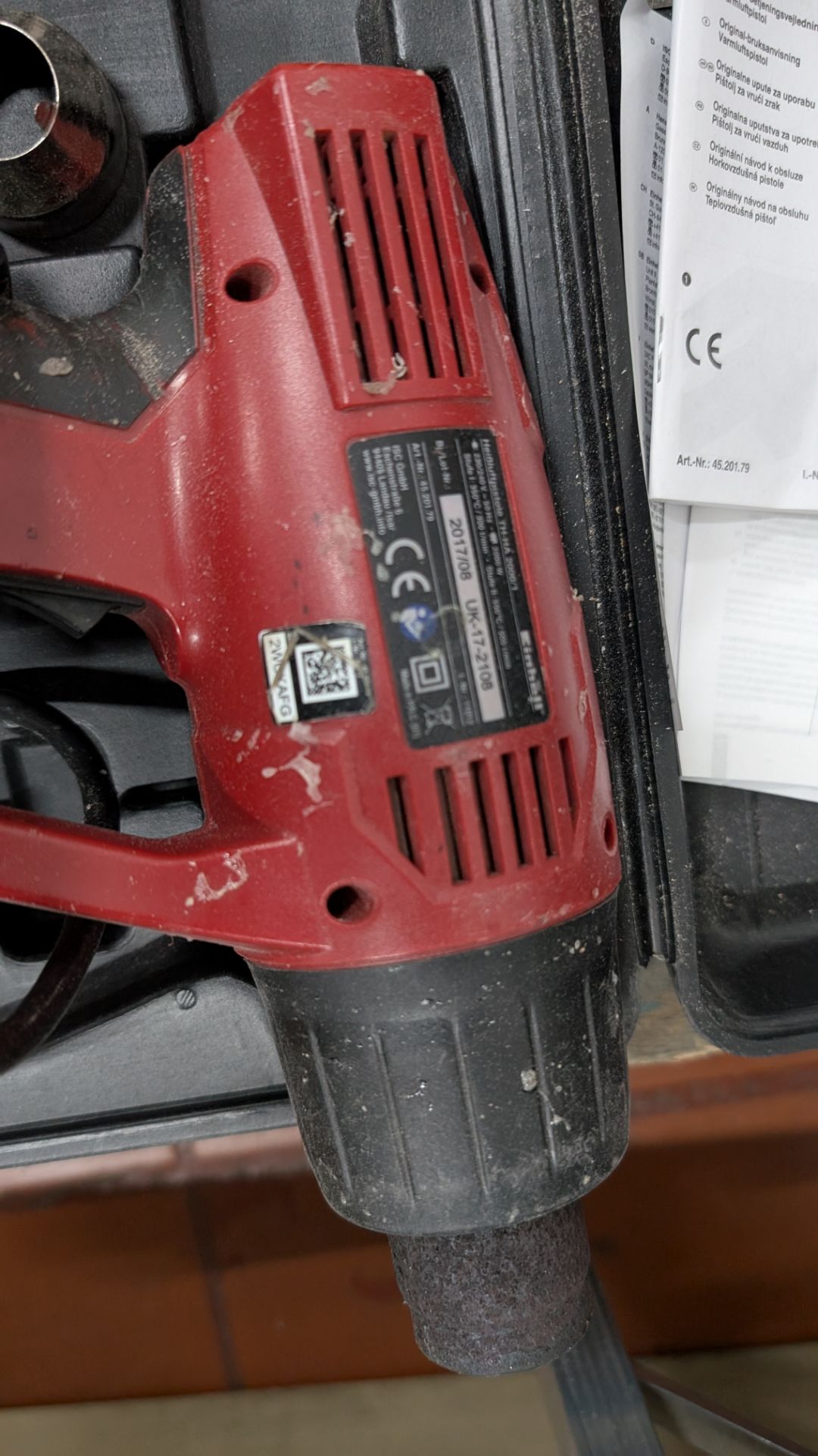 Einhell Hot Air Gun in case with accessories - Image 9 of 9