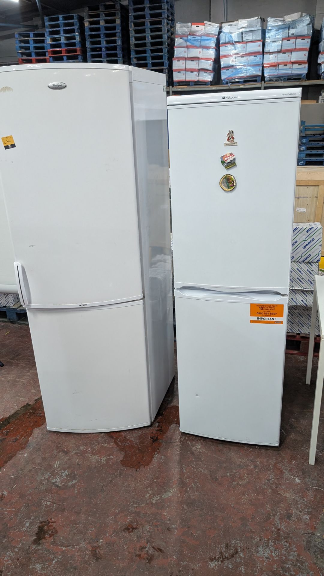 2 off Fridge Freezers by Whirlpool and Hotpoint - Image 4 of 14