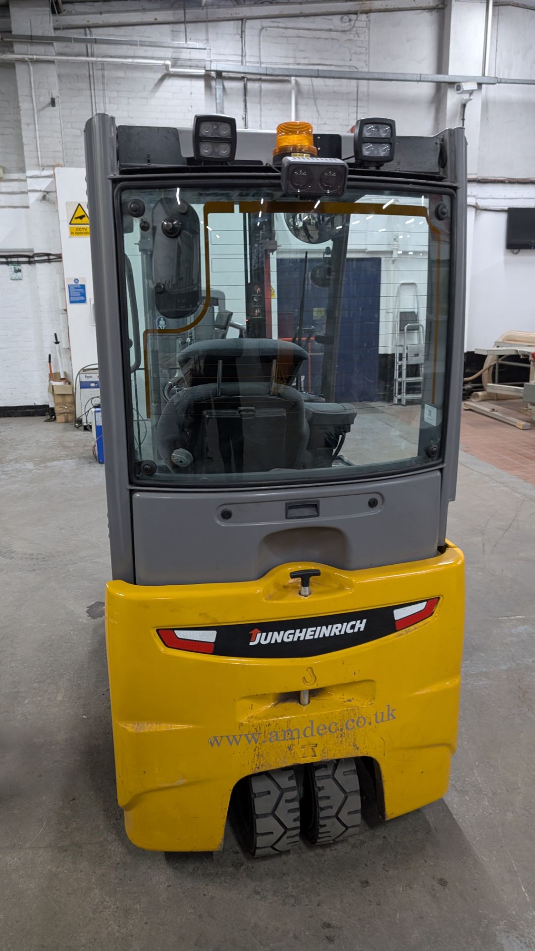 2018 Jungheinrich EFG 216 Electric 3-Wheel Counterbalance Forklift Truck, with side shift. Serial No - Image 18 of 20