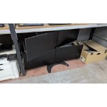 4 off Dell Widescreen Monitors attached to one Desktop Stand