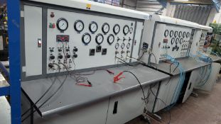 1 off BCA 1200 Pressure Testing System by FSS. This lot comprises a bench with assorted contents, on