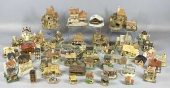 LARGE COLLECTION OF MINIATURE COTTAGES & BUILDINGS by David Winter, Lilliput Lane, and others