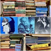 LARGE ASSORTMENT OF BOOKS, various subjects including art, literature, and opera, contained within