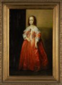 L RADBURN oil on canvas – reproduction portrait of ‘Mary, Princess of Orange’ by Sir Anthony Van