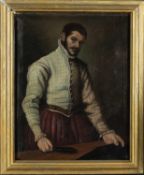 AFTER GIOVANNI BATTISTA MORONI, oil on canvas – ‘The Tailor’, 73 x 55cms Provenance: The Cornelia