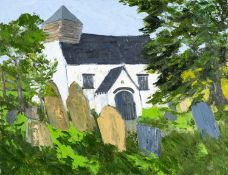 GWILYM PRICHARD oil on canvas - Capel-y-Ffin, signed with initials, fully signed and dated 2006