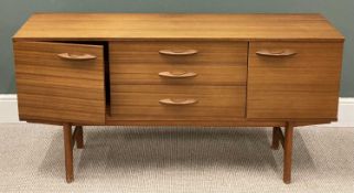 AVALON MID-CENTURY TEAK SIDEBOARD, 71 (h) x 143 (w) x 44cms (d)