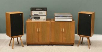 HI-FI EQUIPMENT comprising Leak Delta turntable with Shure Stylus, Technics CD player SL-PG4,