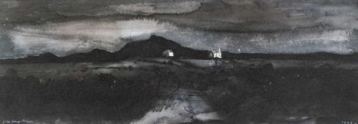 ‡ JOHN KNAPP-FISHER (1931-2015) limited edition (61/500) print - landscape at night with isolated