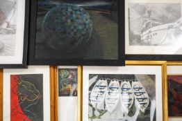 ‡ PHILIP MUIRDEN (1932-2023) mixed media - collection of nine paintings of various subject matter,