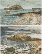 ‡ AUDREY HIND RCA (b.1936) limited edition (11/100) prints (a pair) - entitled, 'Puffin Island' & '