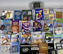 RETRO GAMING / COMPUTING: GAMEBOY COLOUR MODEL CGB-001 & GAMEBOY ADVANCE MODEL AGB-001, with