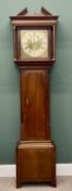 WATKIN OWEN OF LLANRWST OAK LONGCASE CLOCK, late 18th century, signed square brass dial with