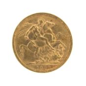 1887 VICTORIA SOVEREIGN, 7.8gms Provenance: deceased estate Cardiff Please note: this lot located at