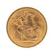 ELIZABETH II GOLD SOVEREIGN, 1968, 8.0gms Provenance: deceased estate Swansea Comments: good