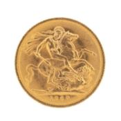 ELIZABETH II GOLD SOVEREIGN, 1968, 8.0gms Provenance: deceased estate Swansea Comments: good