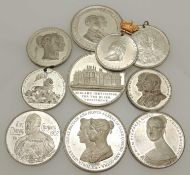 NUMBER OF VICTORIAN & LATER COMMEMORATIVE MEDALLIONS, including Ascension medal 1837, Queen Victoria