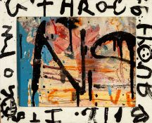 NEALE HOWELLS (b.1965) mixed media on wood - entitled verso, 'Small Work', signed and dated verso