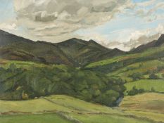 ‡ MAURICE COCKRILL (1936-2013) oil on canvas - entitled verso 'Cwm Pennant', fully signed and