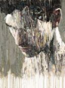 ‡ CARL MELEGARI (b.1958) oil on canvas - entitled verso, 'Lapo' on Kooywood Gallery label,, 61 x