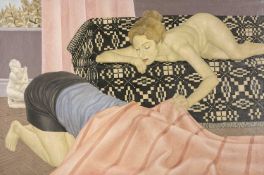 ‡ SALLY MOORE (b.1962) oil on canvas - entitled verso, 'Not Playing Games', signed and dated verso