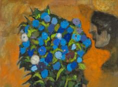 ‡ JOHN ELWYN (1916-1997) oil on board - still life, signed and John Elwyn studio stamp verso, 29 x