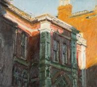 ‡ MARK SAMUEL (b.1956) oil on panel, entitled verso, 'St Mary's Street' on Martin Tinney Gallery