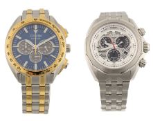 CITIZEN ECO-DRIVE GENT'S STAINLESS-STEEL MULTI-FUNCTION WRISTWATCH from the Signature Collection,