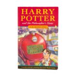 ROWLING, J. K. HARRY POTTER AND THE PHILOSOPHER'S STONE, Rare First Edition, First Issue signed by