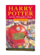 ROWLING, J. K. HARRY POTTER AND THE PHILOSOPHER'S STONE, Rare First Edition, First Issue signed by