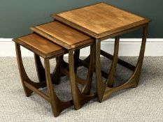 G PLAN ASTRO NESTING SET OF THREE OAK TABLES, 51 (h) x 50 (w) x 50cms (d) the largest Provenance: