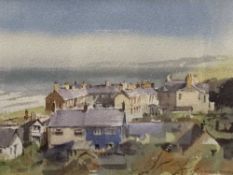GERRY BALL (b. 1948) watercolour - 'Borth', signed, 14 x 18cms Provenance: donated Comments: framed