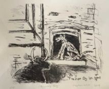 STEPHEN WEST (b. 1952) limited edition (1/15) lithograph - 'Tannery Dog', signed and dated 2019,